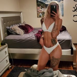 White Ribbed Hollister Bikini